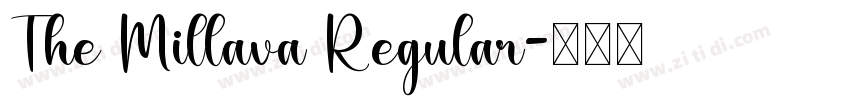 The Millava Regular字体转换